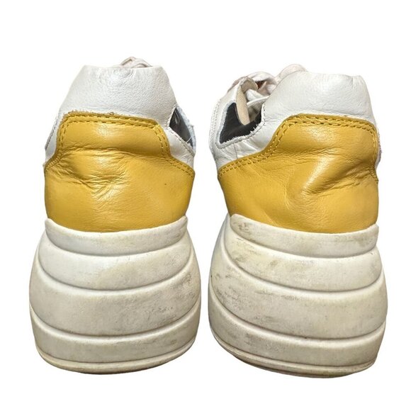 Steve Madden Leather‎ Suede Color Block Chunky Platform Low Top Sneakers Size 7 - Picture 6 of 9